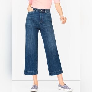 Talbots Wide Leg Crop High Rise Jean Sz 14P